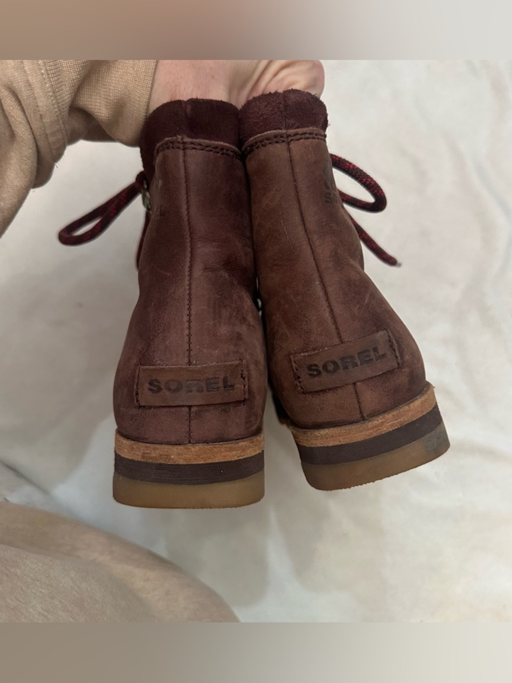 Sorel Women's Burgundy Sneakchic Alpine Boots Size 7.5 - Picture 10 of 10
